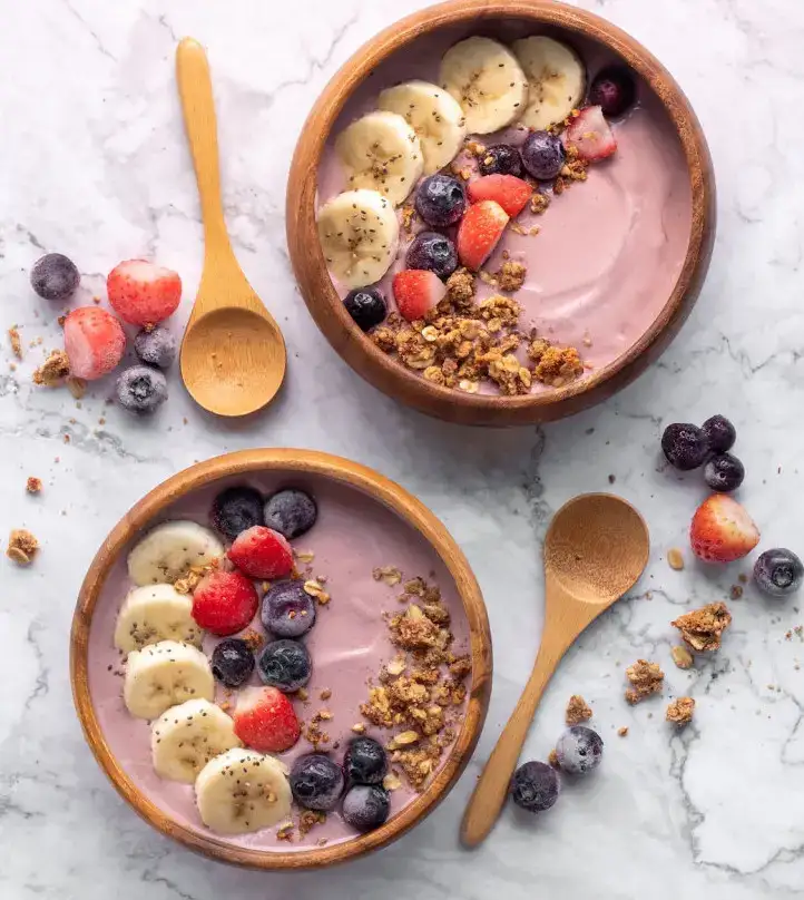 whole food plant-based smoothie bowl. 