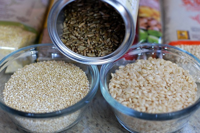 grains in cups