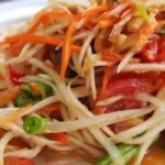 best papaya salad recipe plate of salad