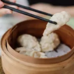 easy steamed dumplings in bamboo steamer