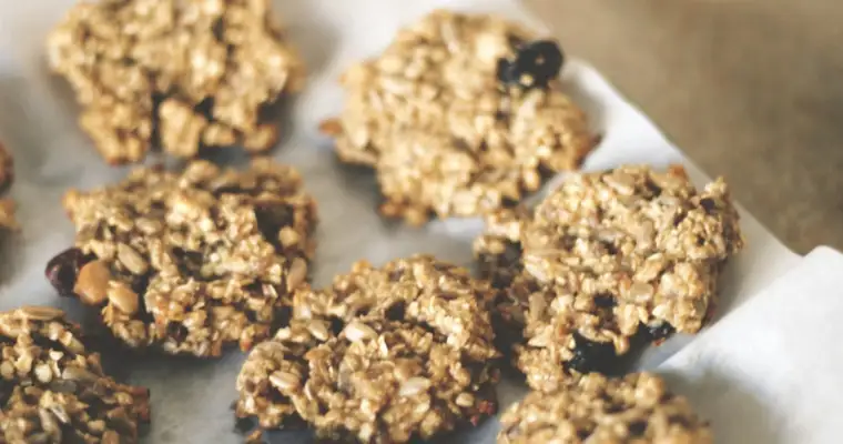 easy banana oatmeal cookie