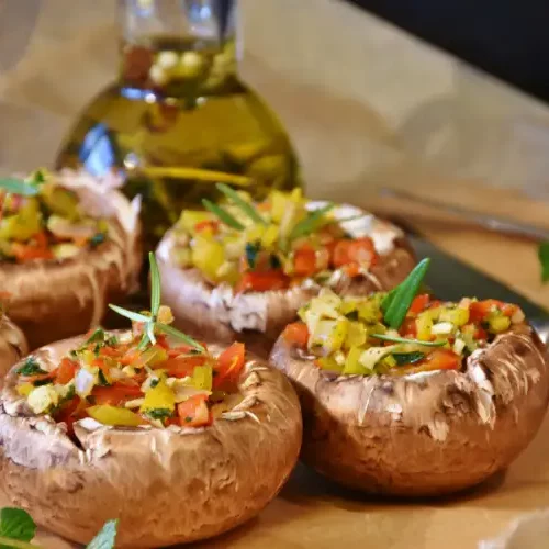 plant based stuffed mushroom recipe