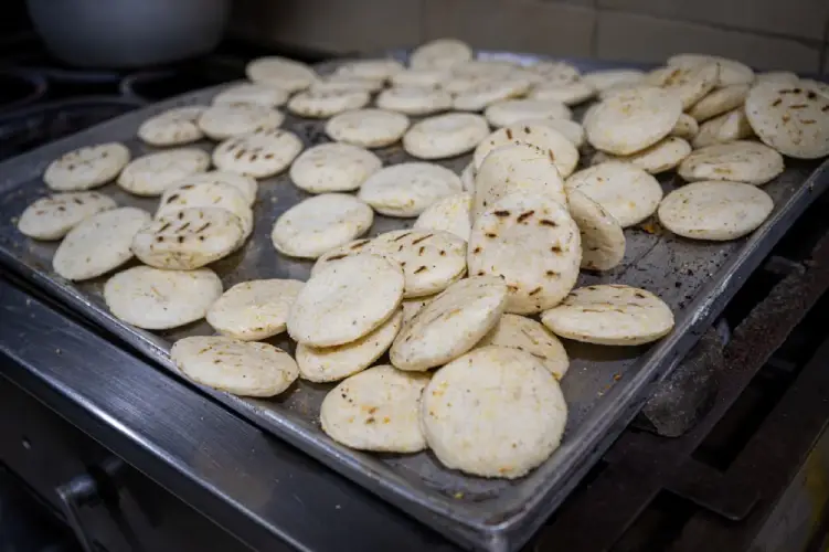 naturally gluten free flatbread arepa cooling 